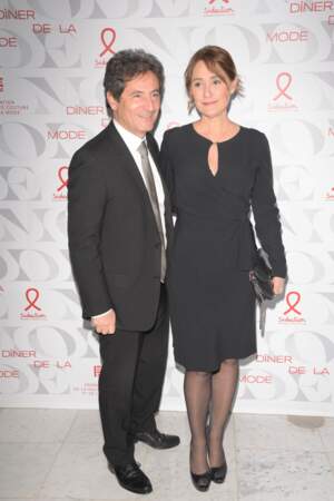 Eric Ghebali et Daniela Lumbroso au dîner de la mode et du Sidaction, le jeudi 24 janvier, à Paris