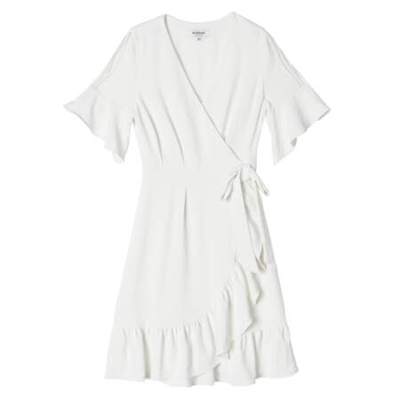 La collab Iris Mittenaere x Morgan : la petite robe blanche, 75 €