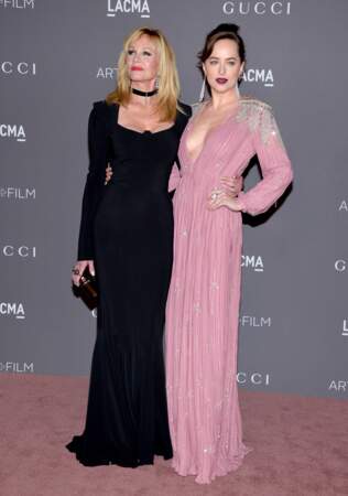 Melanie Griffith et sa fille, Dakota Jonhson 2017 LACMA Art + Film Gala - LA