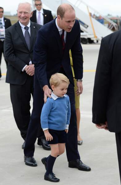 La famille royale en voyage officiel au Canada : George assure lui déjà comme un grand pro
