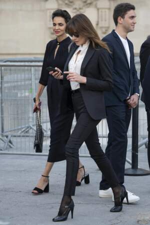 Carla Bruni au Grand Palais pour l'hommage à Karl Lagerfeld