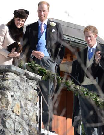 Kate Middleton, le prince William et le prince Harry