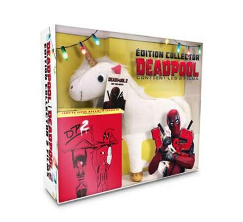 Coffret Deadpool 1 & 2 + peluche licorne + poster / Fox / blu ray 49,99 €