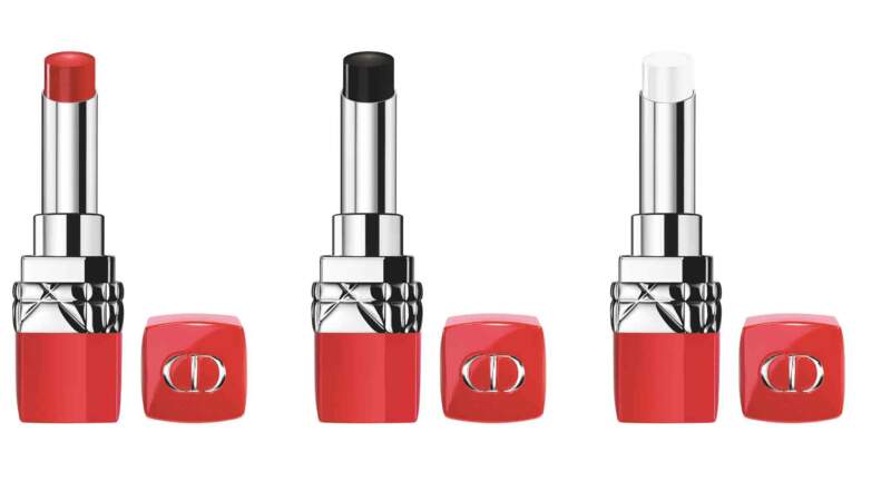 Rouges à lèvres Ultra Rouge, 37 € l'un, Dior