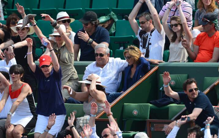 Dominique Strauss-Kahn et Myriam L'Aouffir à la finale dames de Roland Garros