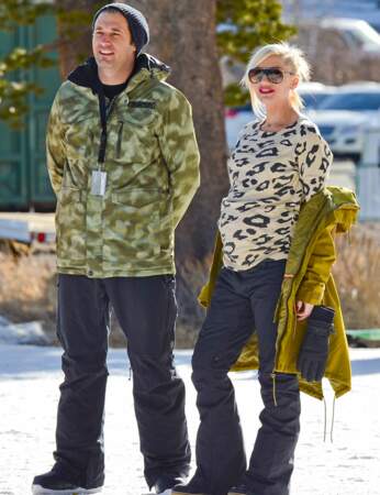 Gwen Stefani et son mari Gavin Rossdale ont emmené leurs deux enfants à Mammoth Lake (Californie)
