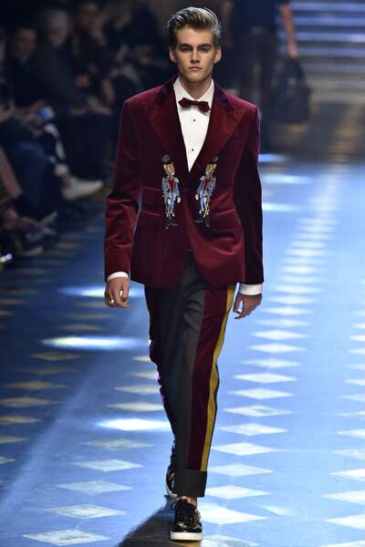 Défilé Dolce & Gabbana : Presley Gerber, fils de Cindy Crawford et Rande Gerber