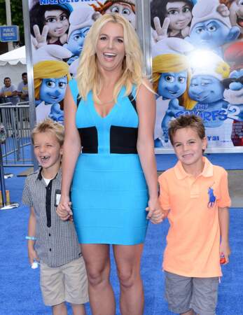 Britney Spears entourée de ses fils Sean Preston et Jayden James