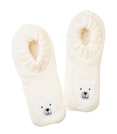 Chaussons ours polaire. 12,99€, Cache-Cache.