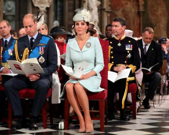 Le prince William et Kate Middleton au centenaire de la Royal Air Force, à Londres