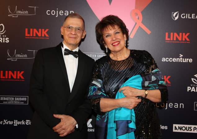 Michel Simon (Président de Link) et Roselyne Bachelot au bal ParAmour