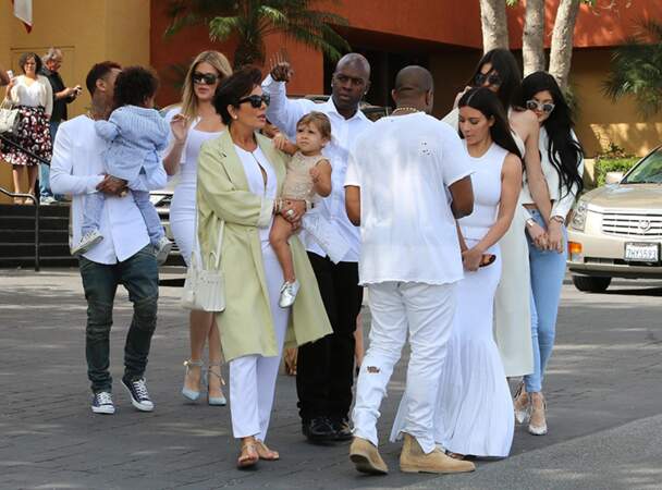Kanye West et la famille Kardashian