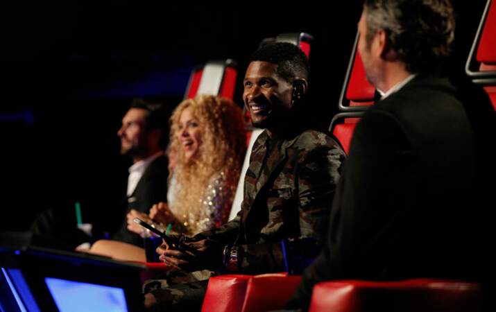 Le jury de la saison 4 de The Voice US : Adam Levine, Shakira, Usher et Blake Shelton