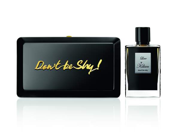 Minaudière et parfum. Don’t Be Shy, 205€, By Kilian