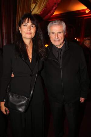 Soirée d'inauguration du Fouquet's : Claude Lelouch et sa compagne