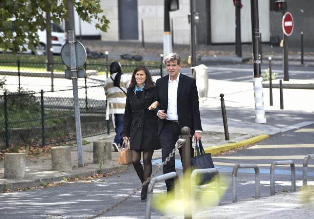 Aurélie Filippetti et Arnaud Montebourg à l'hôpital pour leur fille Jeanne