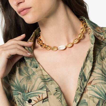 Gold Shell Necklace, Mikimisu, 44,95$