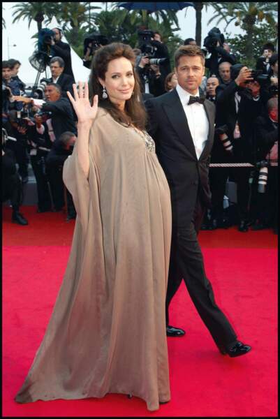 La deuxième grossesse d'Angelina Jolie a été suivie dans tous les médias