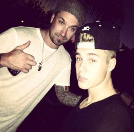 Justin Bieber  et son papa Jeremy