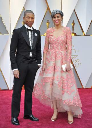 Les plus beaux couples des Oscars 2017 : Pharrell Williams et Mimi Valdes