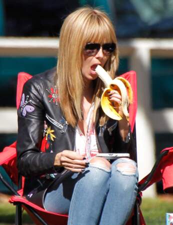 Malgré sa séparation, Heidi Klum garde la banane