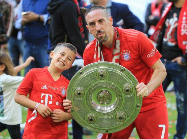Franck Ribéry et son fils 