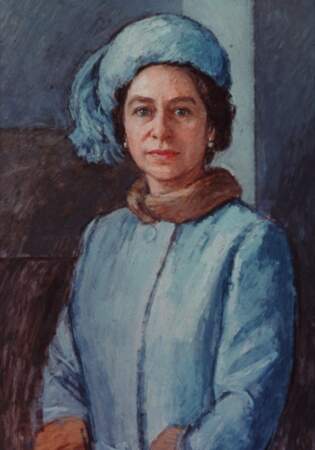 Le portrait de la reine peint en 1972 par Michael Noakes