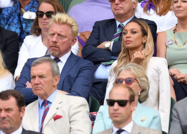 Wimbledon 2016 : l'ancien tennisman Boris Becker et son épouse Lilly
