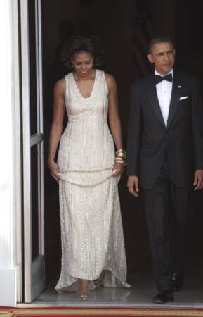 Michelle et Barack Obama en juillet 2011