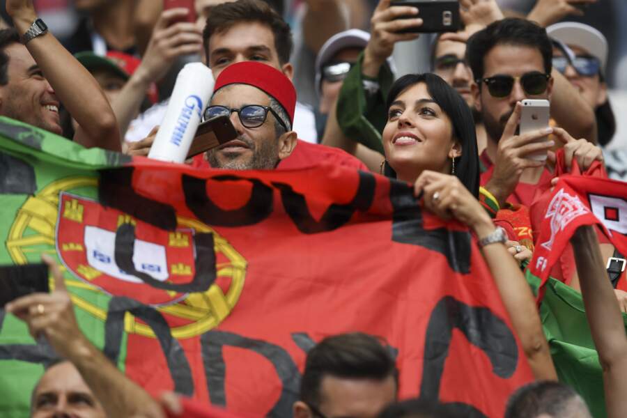 Mondial 2018 : Georgina Rodriguez supporte Cristiano Ronaldo et l'équipe du Portugal pendant la Coupe du monde