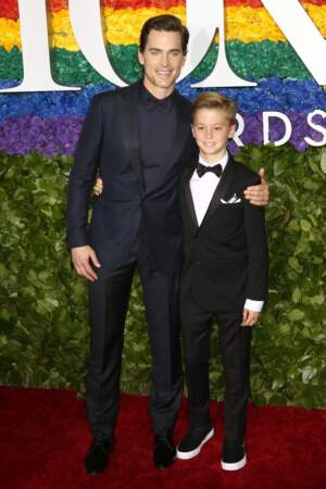 Matt Bomer et son fils à la 73ème cérémonie des Tony Awards