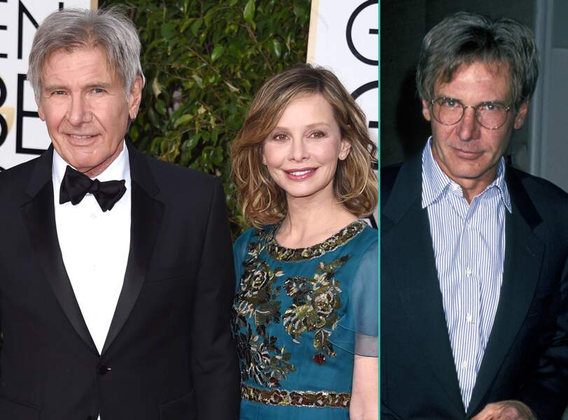 Harrison Ford aujourd'hui à 73 ans et à 51 ans, l'âge actuel de sa femme Calista Flockhart