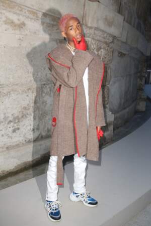 Jaden Smith au défilé Louis Vuitton lors de la fashion week de Paris, le 6 mars