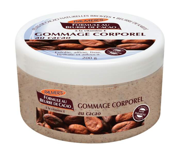Gommage corps cacao karité, Palmer’s, 8,80€
