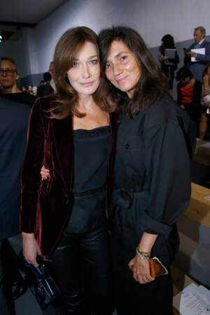 Défilé Dior printemps-été 2017 : Carla Bruni et Emmanuelle Alt