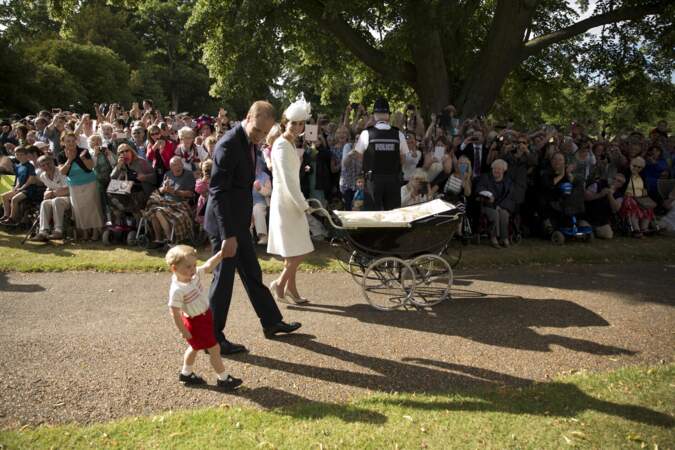 Prince William, Prince George, Kate Middleton et Princesse Charlotte