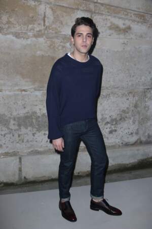 Xavier Dolan au défilé Louis Vuitton lors de la fashion week de Paris, le 6 mars