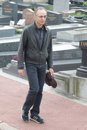 Jean-Jacques Goldman, à l'enterrement de Véronique Colucci au cimetière de Montrouge, le 12 avril 2018