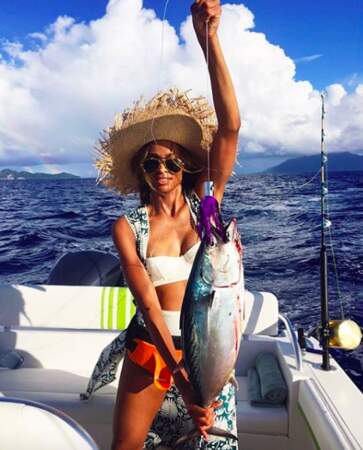 Ciara a même pêché un poisson...