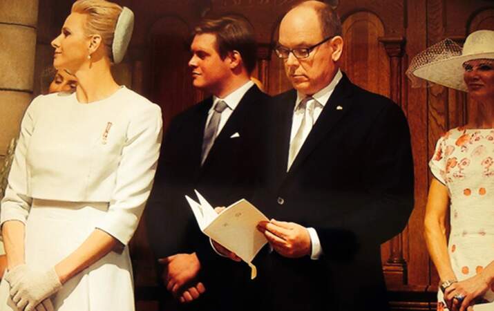Charlène de Monaco et le prince Albert durant la cérémonie