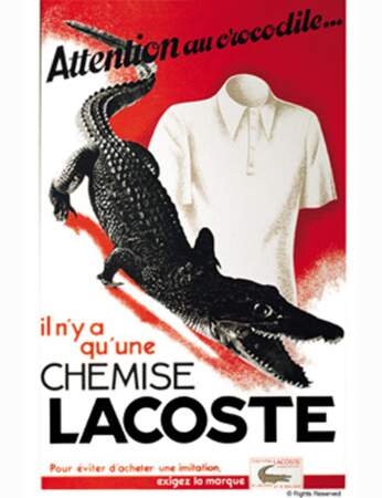 Première publicite Lacoste en 1933 