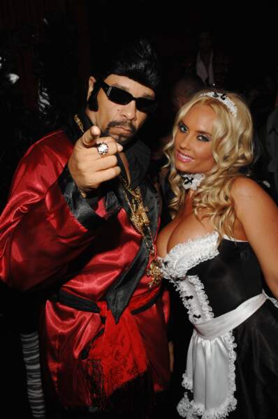 Halloween et les stars : Coco Austin en soubrette sexy avec son mari Ice-T