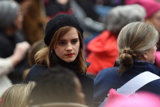 Emma Watson aperçue dans le cortège à Washington 