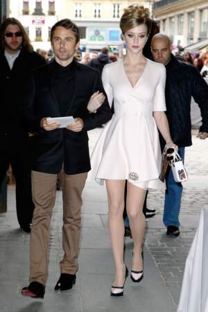 Défilé Dior automne-hiver: Matthew Bellamy et Elle Evans