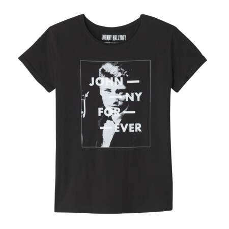 Johnny Hallyday : ces marques qui proposent des T-shirts à son effigie (Camaïeu)