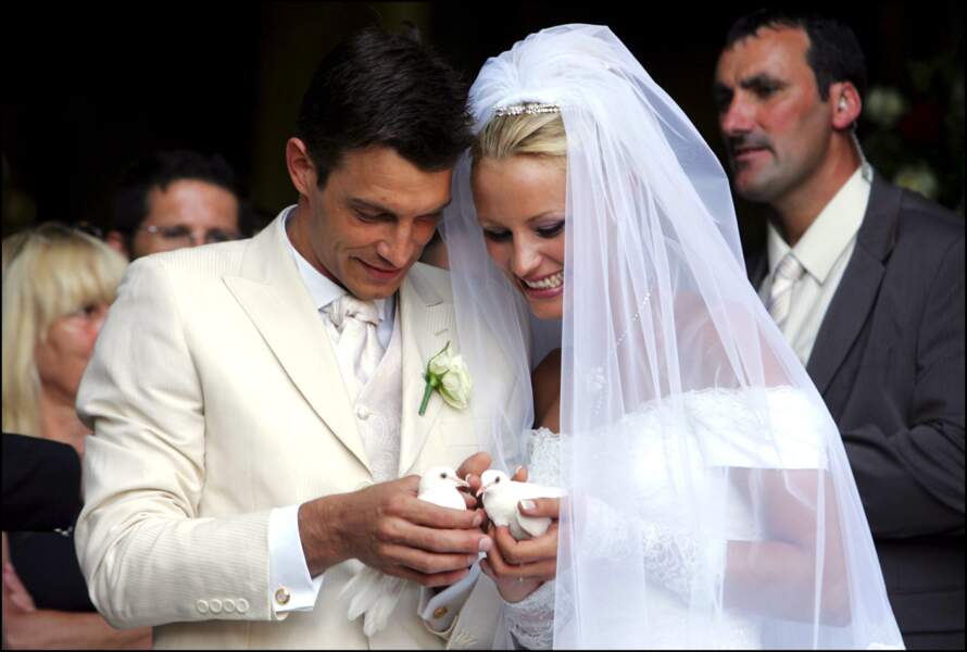 Bertrand Lacherie et Elodie Gossuin se sont mariés le 1er juillet 2006