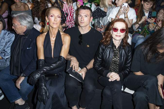 Céline Dion, Pepé Muñoz et Isabelle Huppert au défilé haute couture Schiaparelli au Pavillon Cambon Capucines