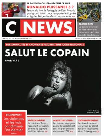 Mort de Johnny Hallyday : CNews, édition du jeudi 7 décembre