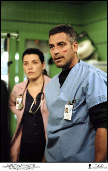 Juliana Margulies et George Clooney à l'époque d'Urgences