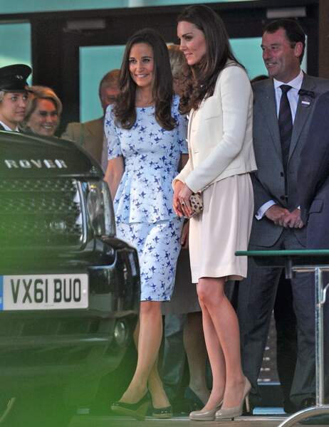 Pippa et Kate Middleton en juillet 2012
